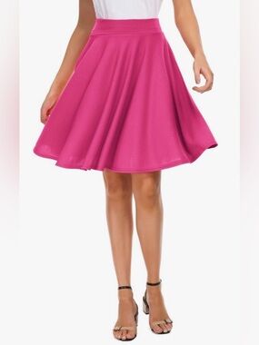 Flared Pink Women’s Skirt - Classic A-Line Style